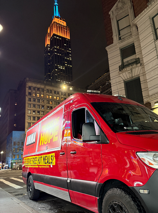 Hope Bus volunteers after a successful route